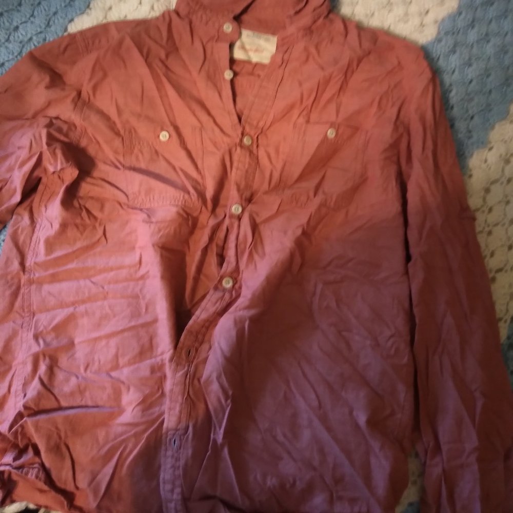 Salmon pink button up